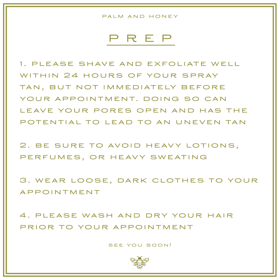 Palm and Honey x Headline Spray Tan