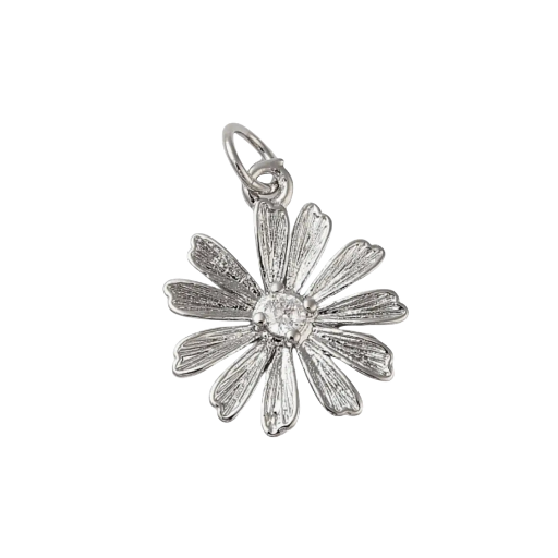 Silver Daisy Charm