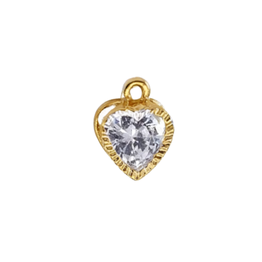 Glass Heart Charm