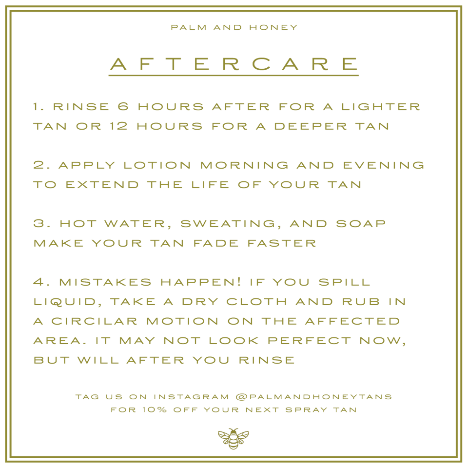 Palm and Honey x Headline Spray Tan