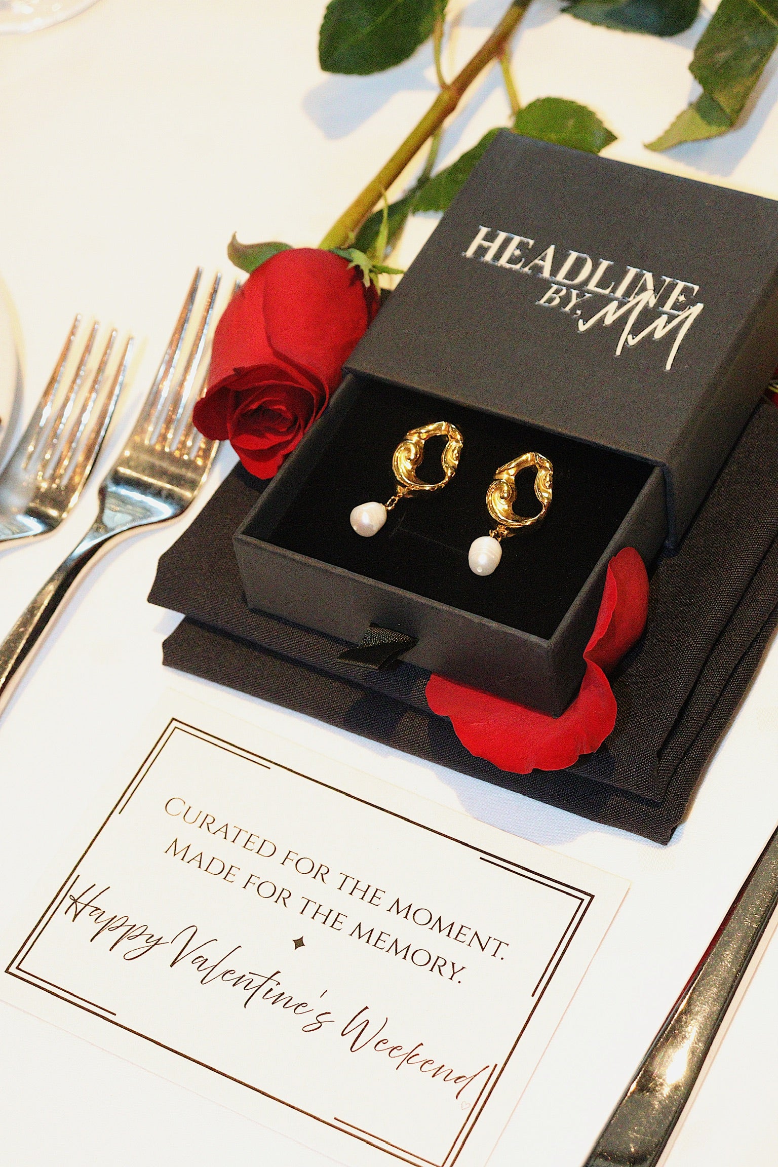 Pearls At Dusk Earrings