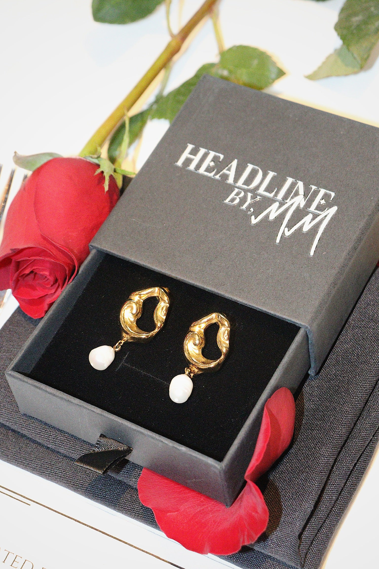 Pearls At Dusk Earrings