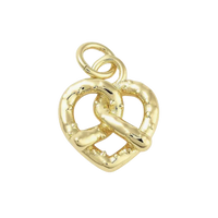Pretzel Heart Charm