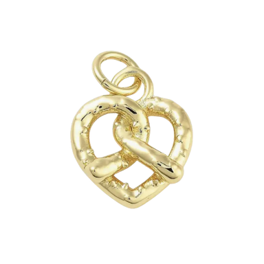 Pretzel Heart Charm