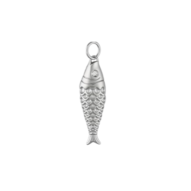 Fish Charm - Silver