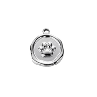 Paw Print Charm - Silver