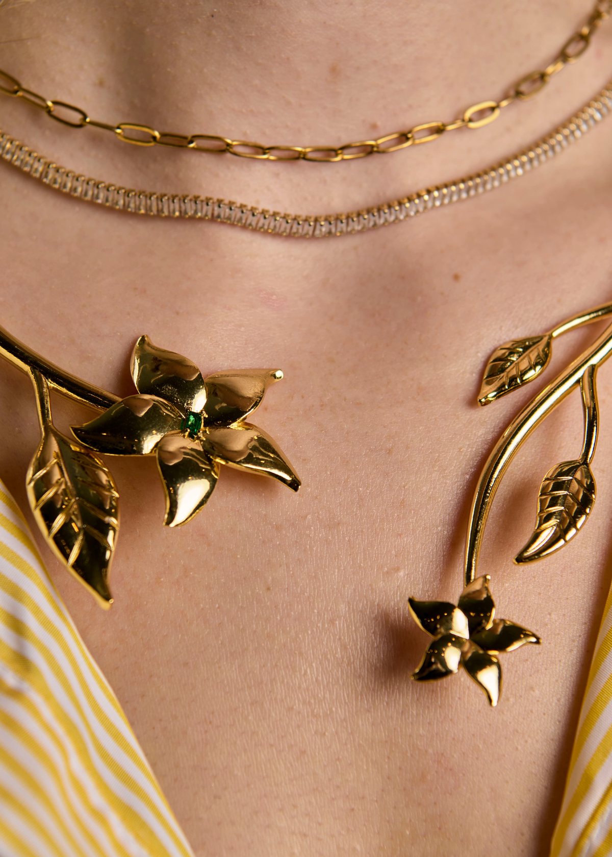 The Wildflower Hinged Collar Necklace