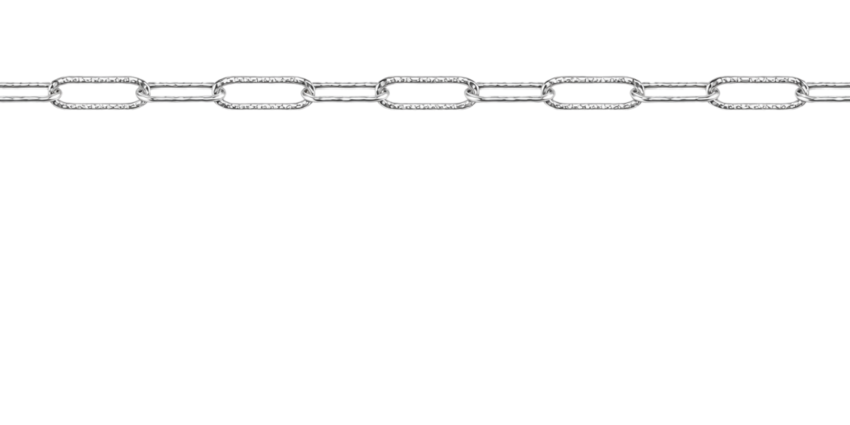 Silver Paperclip with Embossed Details