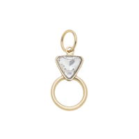 Rhinestone Ring Charm