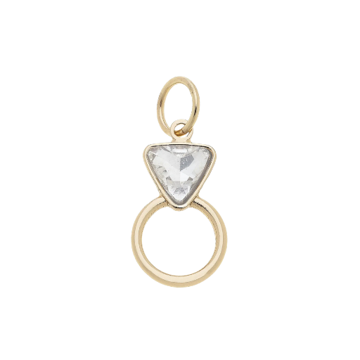 Rhinestone Ring Charm